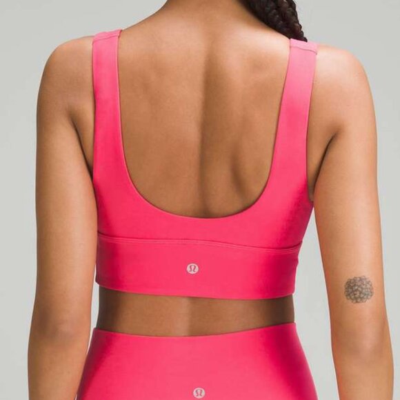 lululemon Align V Neck Bra C/D Lip Gloss Size 8 - Picture 2 of 4